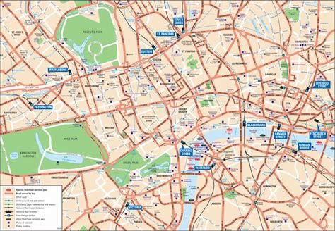 Central London Map - Royalty Free, Editable Vector Map - Maproom ...