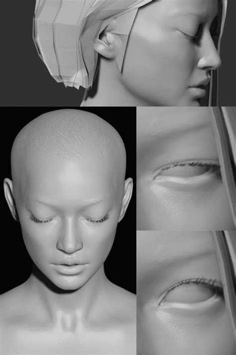 Jane Doe - WIP 2, seungmin Kim | Zbrush, Anatomy for artists, Portrait sculpture