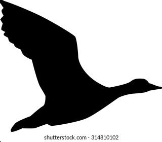 Flying Goose Silhouette Stock Vector (Royalty Free) 314810102 | Shutterstock