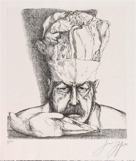 Günter Grass - Am elften November. 1981 Drypoint Etching, Art Auction ...