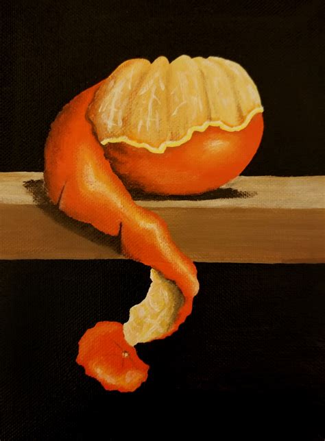 Painting : "Peeling Orange" (Original art by Stc Arts)