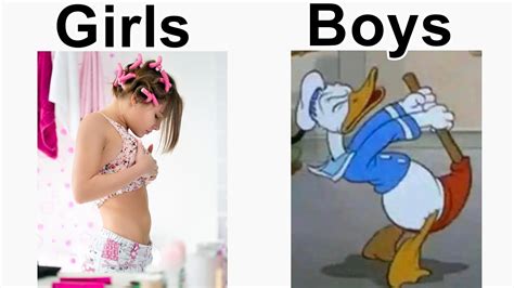 BOYS VS GIRLS MEMES - YouTube