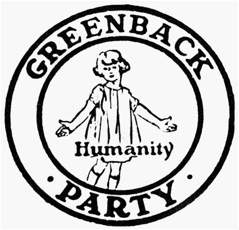 Seal Greenback Party Nseal Of The Greenback Party Founded 1876 Poster Print by Granger ...