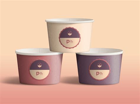 Pressure Ice Cream - Cups Design by Mattia Michini on Dribbble