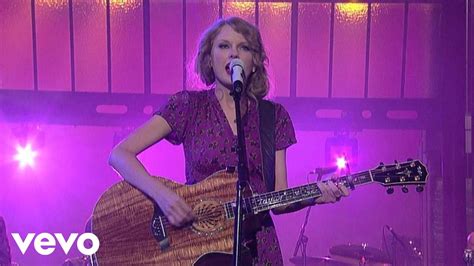 Taylor Swift - Back To December (Live on Letterman) - YouTube