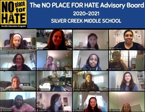 Anti-Defamation League | School Spotlight: Silver Creek Middle School ...