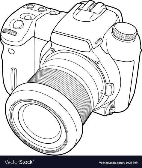 Camera Line Drawing Clip Art at PaintingValley.com | Explore collection of Camera Line Drawing ...