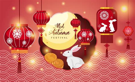 Chinese mid autumn festival background 1482406 Vector Art at Vecteezy