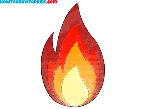 How to Draw Fire - Easy Drawing Tutorial For Kids