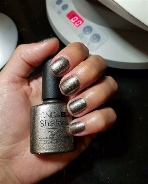 Cnd shellac mercurial | Shellac nail colors, Cnd shellac colors, Cnd nails