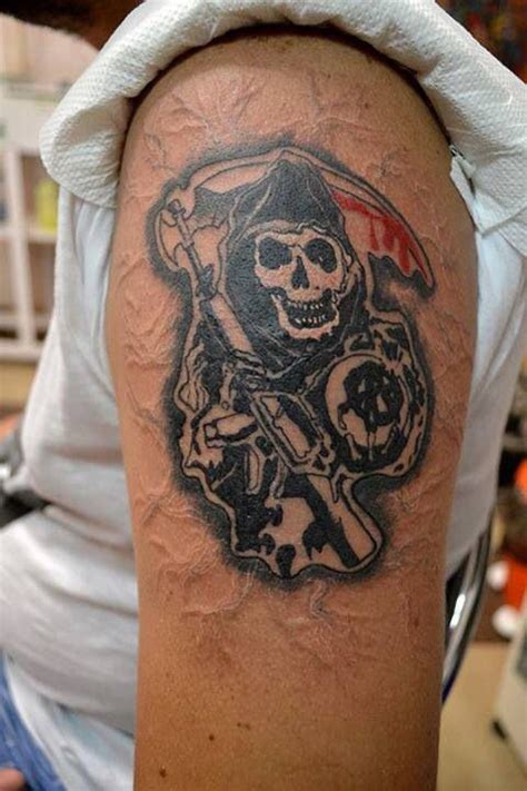 Sons of anarchy! | Sons of anarchy, Skull tattoo, Tattoos