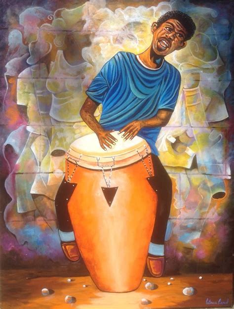 Original Haitian Art by Patrice Piard | Haitian art, Musical art, Caribbean art