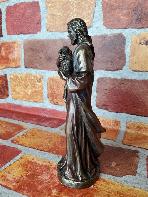 Vintage Jesus with Lamb Statue Christian Home Decor | Etsy