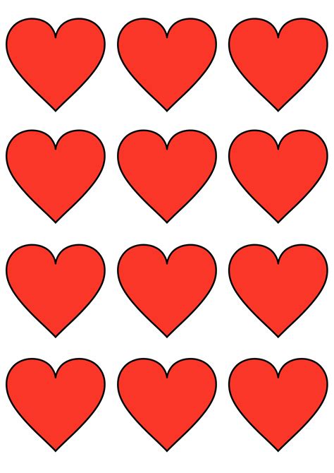 12 free printable heart templates cut outs freebie finding mom - free printable heart templates ...