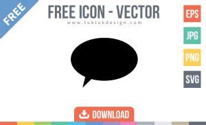 free chat icon vector symbol glyph pictogram illustration | TukTuk Design