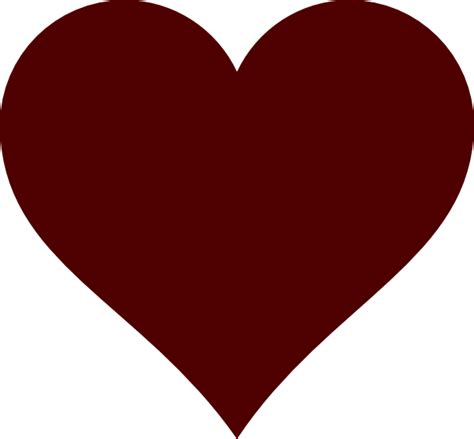 Maroon Heart Clip Art at Clker.com - vector clip art online, royalty free & public domain