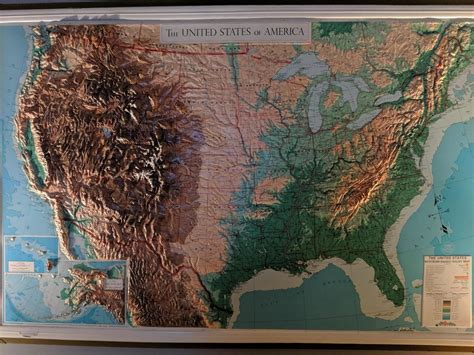 Raised Relief Map Of The United States Vivid Maps | Images and Photos ...