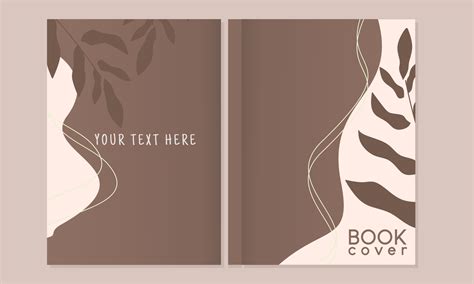 notebook Cover page set. Templates with aesthetic boho. Perfect for diary, books, magazines ...