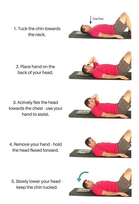 Neck Stability Exercises_ Supine Neck Retraction with Assisted Flexion ...