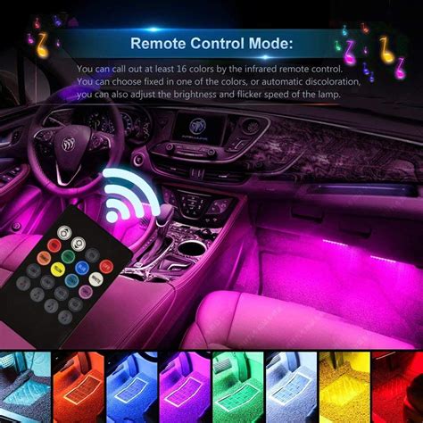 LED Strip Light with Wireless Remote Control in 2020 (With images) | Car led lights, Car ...