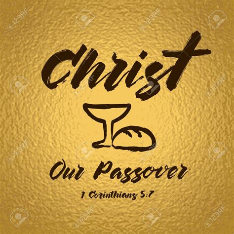 Christ Our Passover Celebrating Lettering Card. Bible Hand Lettering,.. Royalty Free Cliparts ...