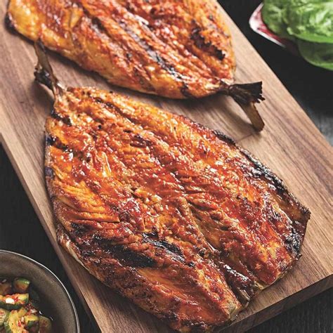 Gochujang-Glazed Grilled Mackerel