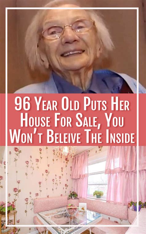 96 Year Old Puts Her House For Sale, You Won't Believe The Inside | Diy ...