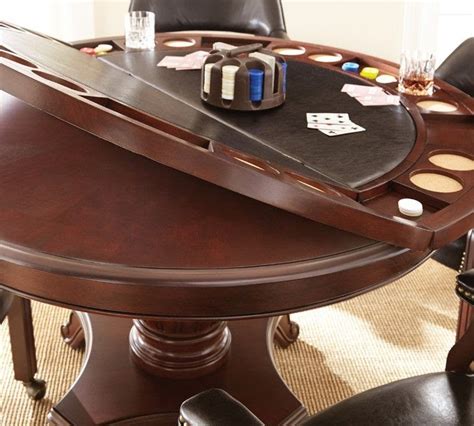 60 Round Poker Table - Round Poker Table 60" Mahogany - Game Room Planet