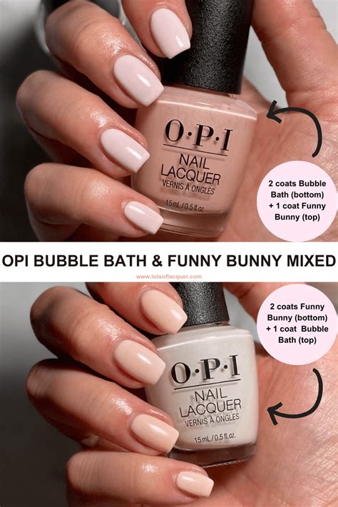 OPI Bubble Bath and Funny Bunny Combo — Lots of Lacquer | Opi gel nails, Opi nail colors, Opi ...