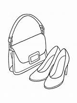 Purse Coloring Pages sketch template