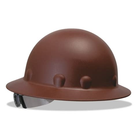 Honeywell Fibre-Metal P1A Hard Hats, SuperEight, Swingstrap, 8-Point, Full Brim, Brown - Walmart ...