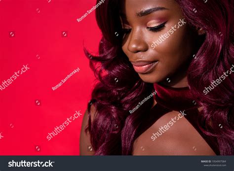 Dark Red Hair Color On Black Women