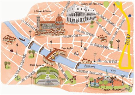 Tourist Map Of Florence Italy | secretmuseum