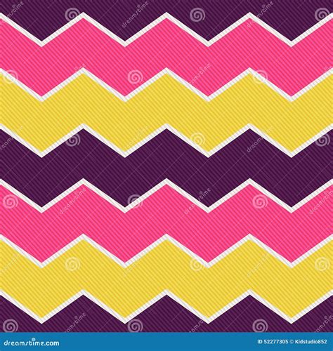 Seamless Zigzag Textured Wallpaper Pattern Stock Vector - Illustration ...