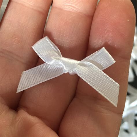 20 satin ribbon bows white ribbon bows white satin bows | Etsy