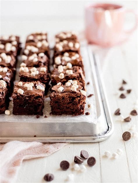 Hot Chocolate Brownies - If You Give a Blonde a Kitchen