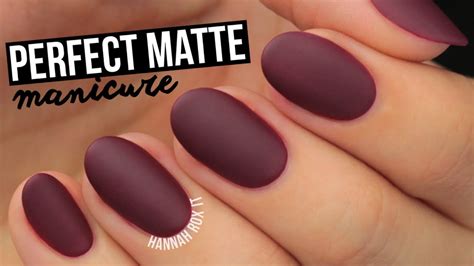 How To Get The Perfect Matte Mani! - YouTube