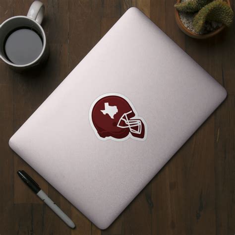 Texas Outline Football Helmet - Aggie Football - Sticker | TeePublic