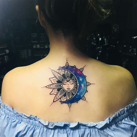 Abstract Unique Sun And Moon Tattoo - Viraltattoo