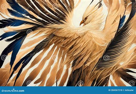 Wallpaper Background Design with Colorful Phoenix Bird. Abstract Illustration for Banner, Poster ...