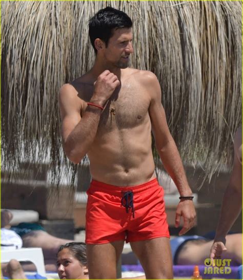 Photo: novak djokovic hits beach shirtless after big wimbledon win 01 | Photo 4328367 | Just ...