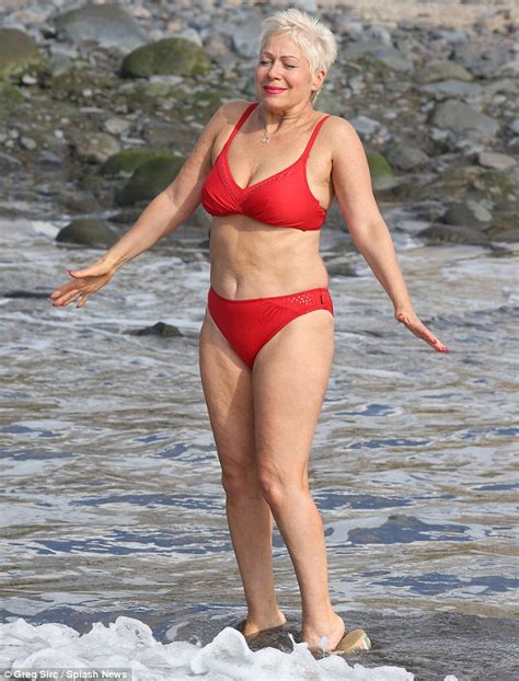 Denise Welch in bikini after recent controversy over 'unhealthy' weight ...