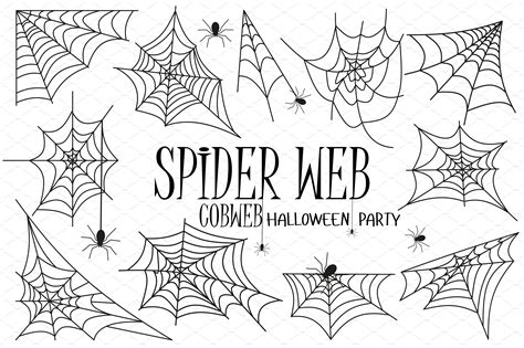 Halloween spider web. JPG+EPS+PNG | Animal Illustrations ~ Creative Market