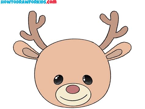 How to Draw a Deer Head - Easy Drawing Tutorial For Kids