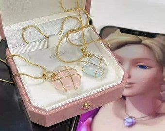 Crystal Heart Necklace, Crystal Heart Pendant, Rose Quartz Crystal, Crystal Chain, Gemstone ...