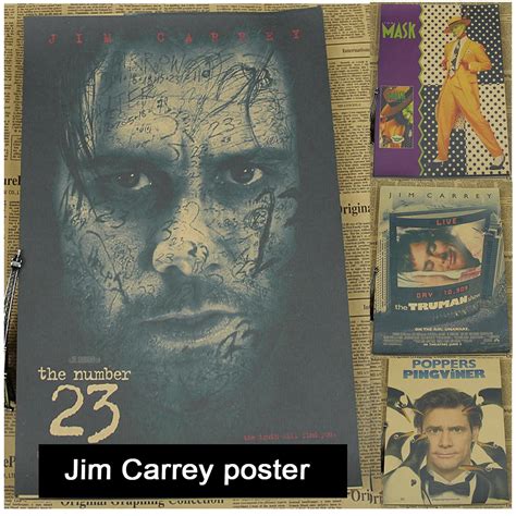 Jim Carrey movie posters kraft paperVintage Retro Matte Kraft Paper ...