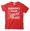 Support Local Hooker Fishing Fisherman Funny Fishing T shirt Bass Fishing Shirts | eBay