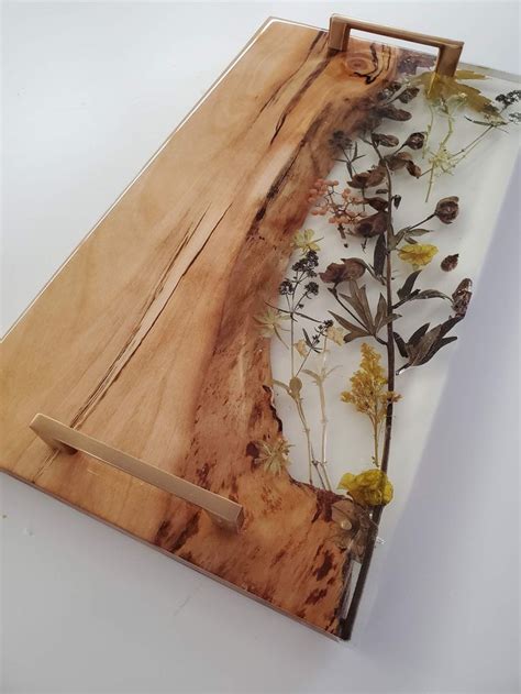 Custom Floral Resin Serving Board Epoxy Resin Wall - Etsy Canada in ...