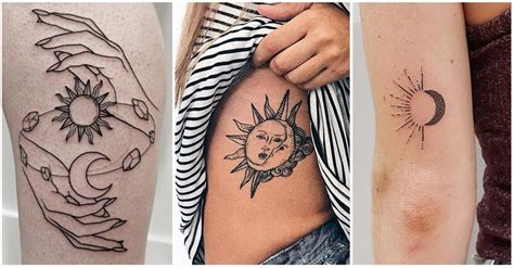 UPDATED: 43 Glorious Sun and Moon Tattoos (August 2020)