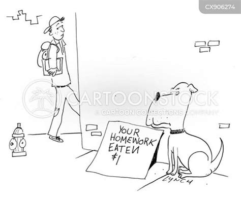 Dog Ate My Homework Cartoons and Comics - funny pictures from CartoonStock